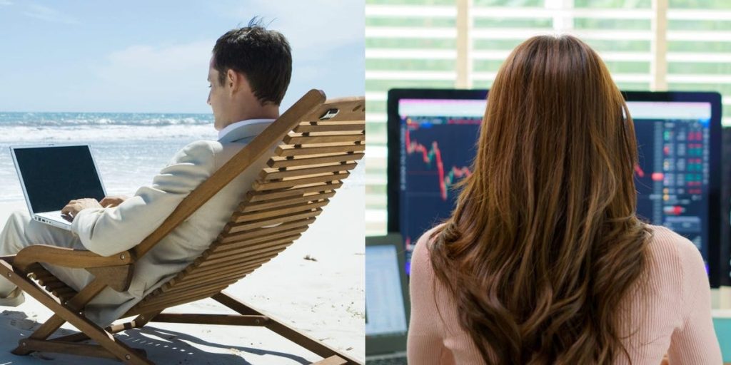 لقد كان العمل عن بعد بمثابة حقيبة مختلطة للنساء عندما يتعلق الأمر بالدفع. لكنها ساعدت بعض الرجال على “العمالة الزائدة” والحصول على ستة أرقام.