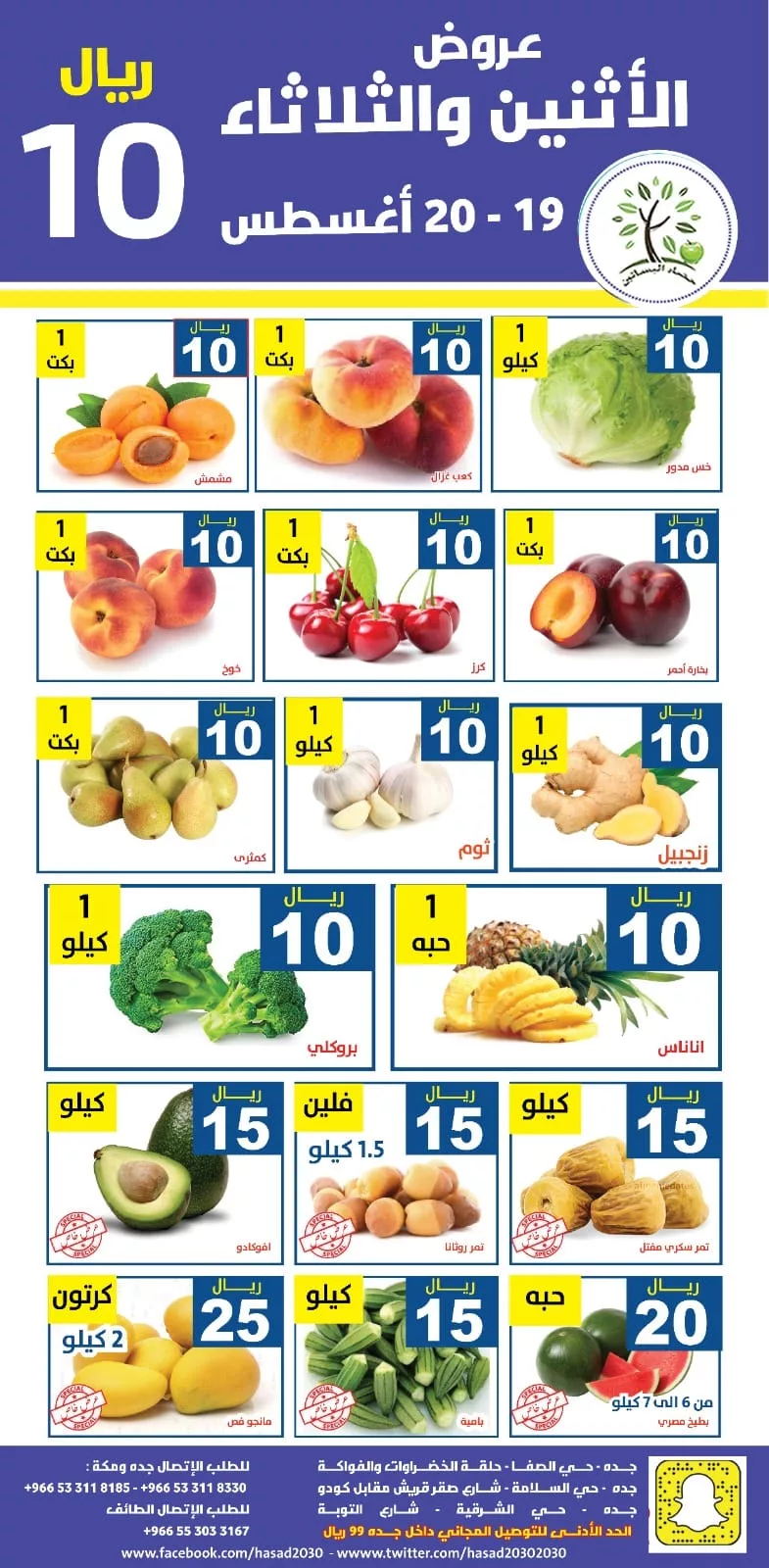 456082043 835825005322856 1495700595038470401 n jpg - عروض مؤسسة حصاد البساتين الطازج الاثنين 15 صفر 1446 هـ لمدة يومان