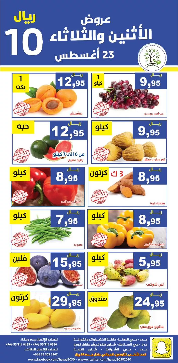 عروض مؤسسة حصاد البساتين الطازج صفحة واحدة الاثنين 26 اغسطس 2024 لمدة يومان 4 456821354 840263741545649 2086807488952362775 n jpg - عروض مؤسسة حصاد البساتين الطازج صفحة واحدة الاثنين 26 اغسطس 2024 لمدة يومان