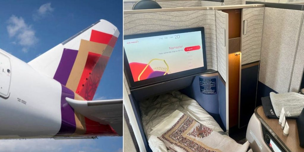شاهد مقاعد الأجنحة الجديدة التي أطلقتها الخطوط الجوية الهندية في الولايات المتحدة لإصلاح درجة الأعمال المحرجة