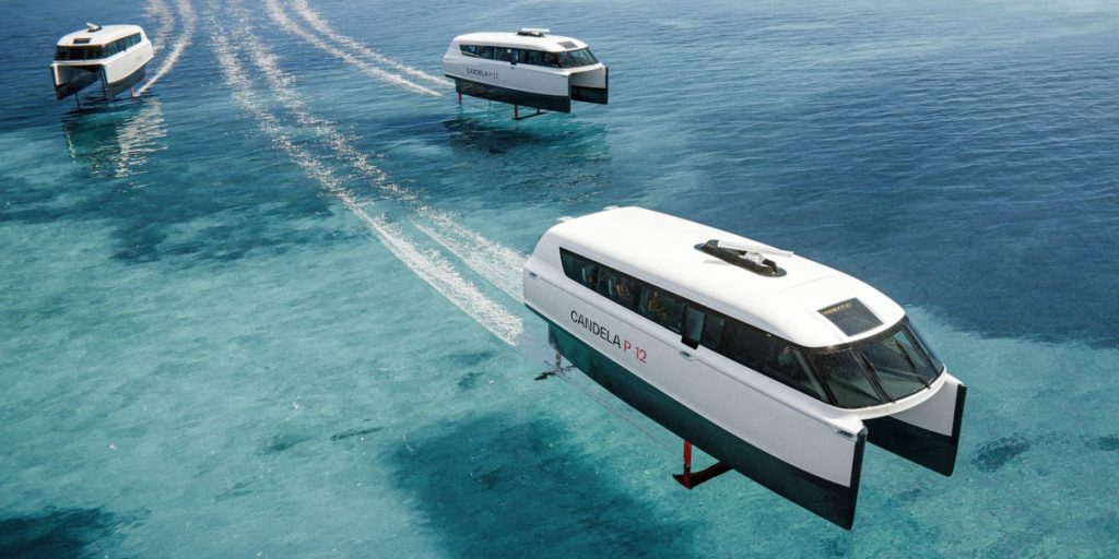 تحصل مدينة نيوم السعودية على سفن كهربائية مكوكية تبدو وكأنها تحوم فوق الماء لنقل الركاب في ممراتها المائية