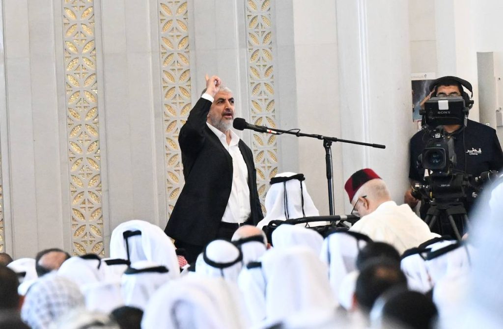 مشعل: لن نعترف بإسرائيل