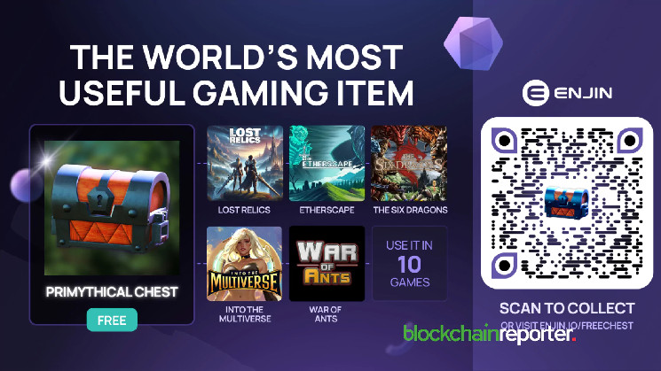 كشفت شركة Enjin عن NFT لصندوق Primythical Chest لعشر ألعاب مختلفة
