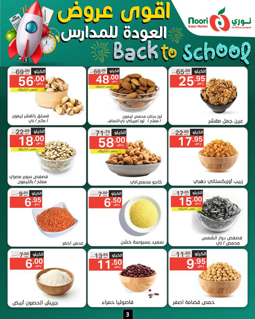 tIuiof - عروض نوري هايبر ماركت الاسبوعية صفحة واحدة الاحد 18/8/2024 | العودة للمدارس