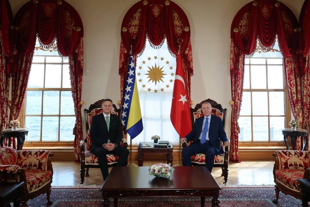 الرئيس التركي أردوغان يلتقي رئيس مجلس رئاسة البوسنة والهرسك في إسطنبول