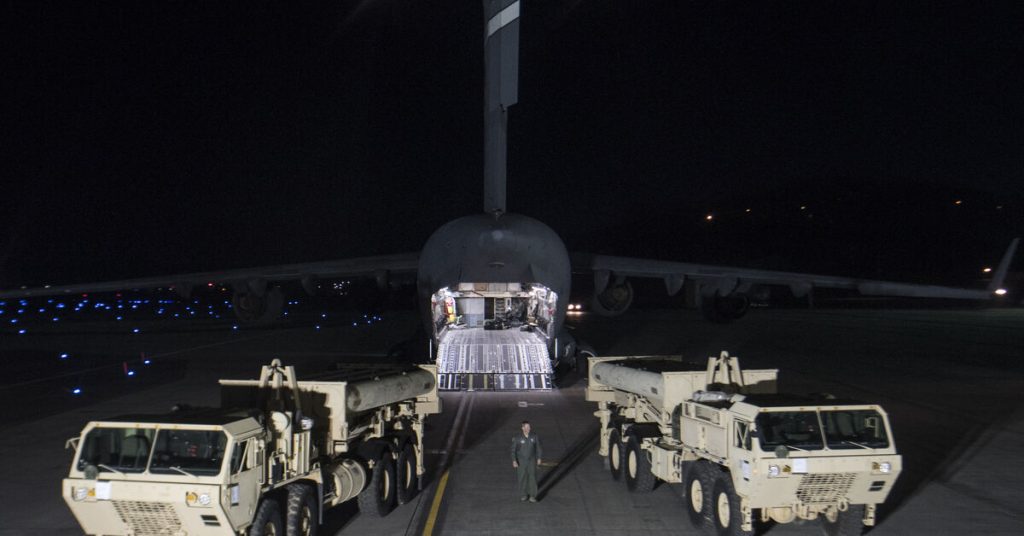 نظام الدفاع الصاروخي الأمريكي ثاد يبدأ في الوصول إلى إسرائيل