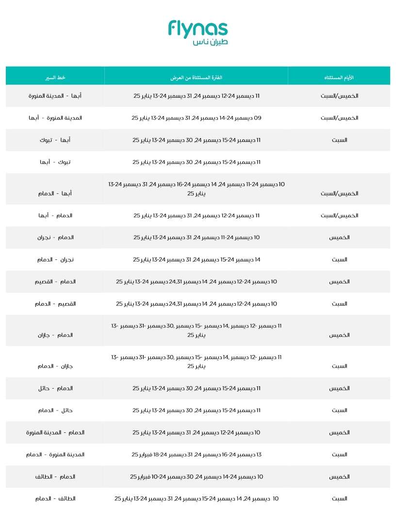 qPMBS2 - عروض الجمعة البيضاء 2024 : عروض طيران ناس علي الرحلات الداخلية و الدولية