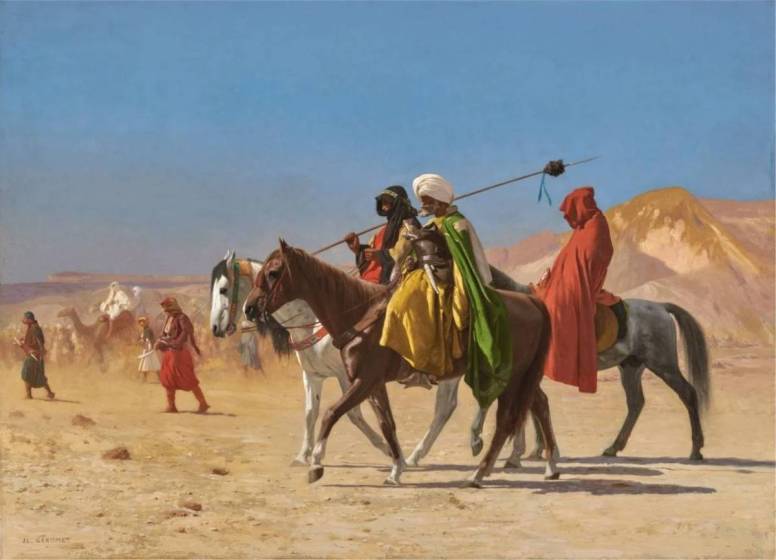 فرسان جيروم يعبرون الصحراء 1870 متحف الفنون الإسلامية ماليزيا