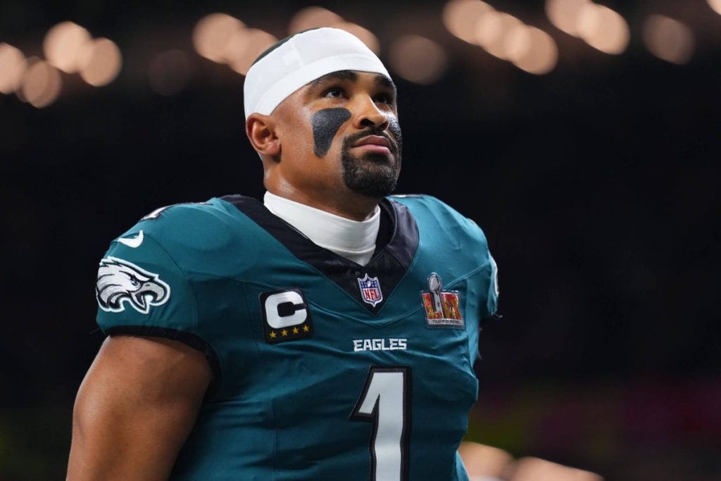 Eagles QB Jalen Hurts اسمه Super Bowl Lix MVP بعد الفوز المهيمن على الزعماء