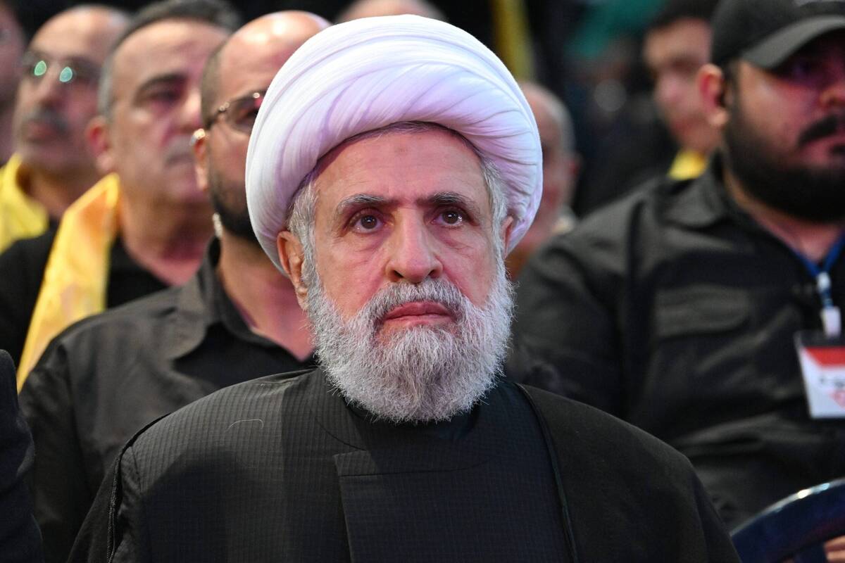 أمين حزب الله الجديد نعيم قاسم في بيروت ، لبنان في 06 أغسطس ، 2024 (Houssam Shbaro/Anadolu عبر Getty Images)