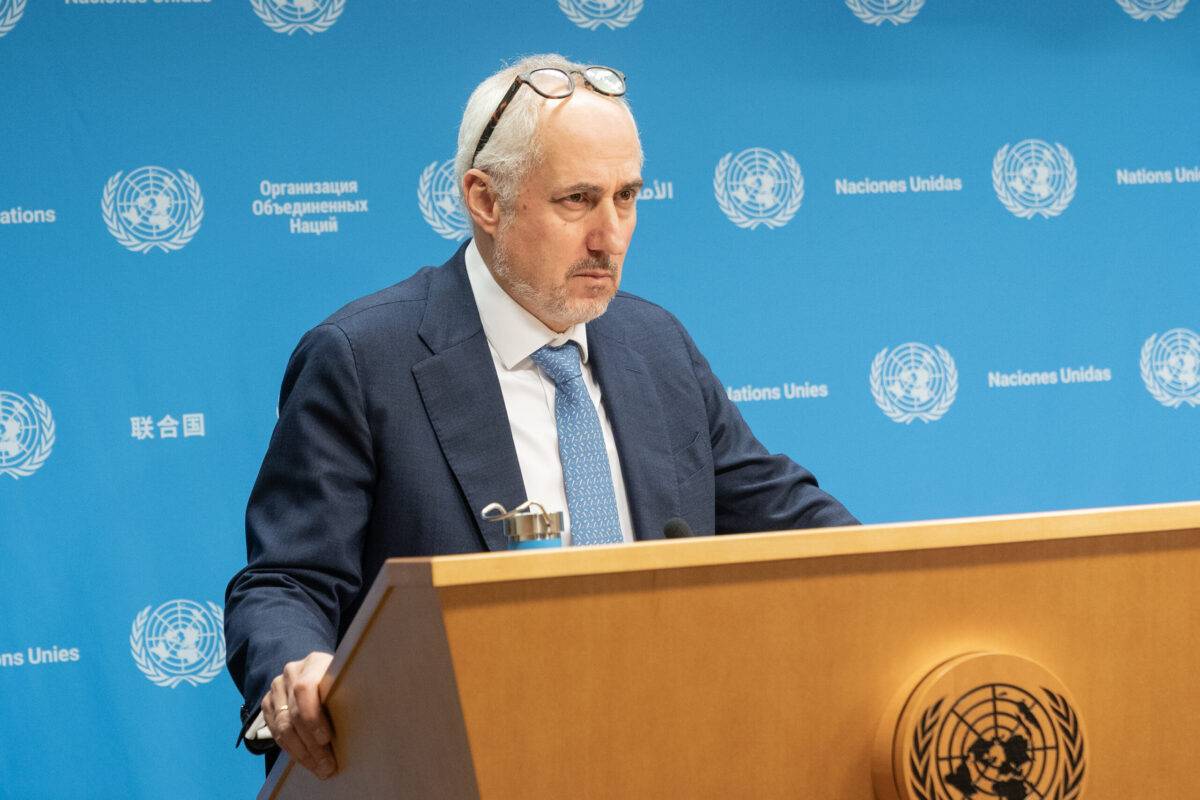 المتحدث باسم الأمين العام للأمم المتحدة ستيفان دوجارريك