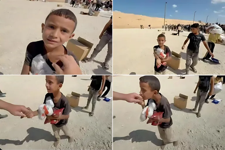 قتل الطفل الفلسطيني الذي يسعى للحصول على مساعدة في غزة على أيدي القوات الإسرائيلية (Zohranmamdani/X)