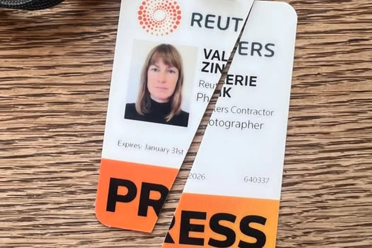 تشارك Valerie Zink صورة لبطاقة Press Press الخاصة برويترز في اثنين (Facebook)