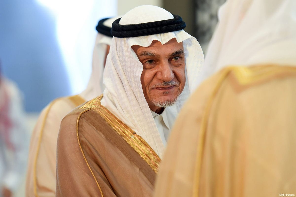وزير الاستخبارات السابق في المملكة العربية السعودية الأمير توركي الفاشال بن عبد العزيز (فايز نورلدين/أفيلز/غيتي الصور)