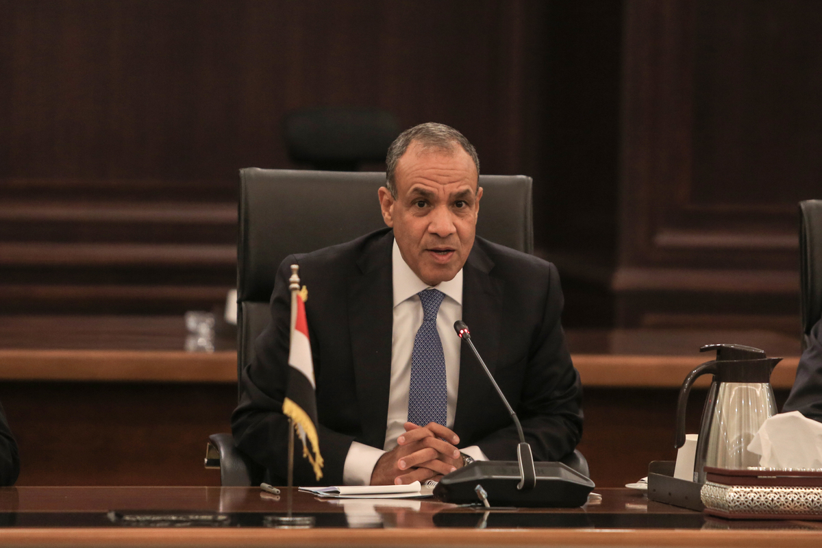 وزير الخارجية المصري بدر عبدتي خلال اجتماع للتصوير في العلم ، مصر ، في 9 أغسطس 2025. (محمد إلشهيد - وكالة Anadolu)