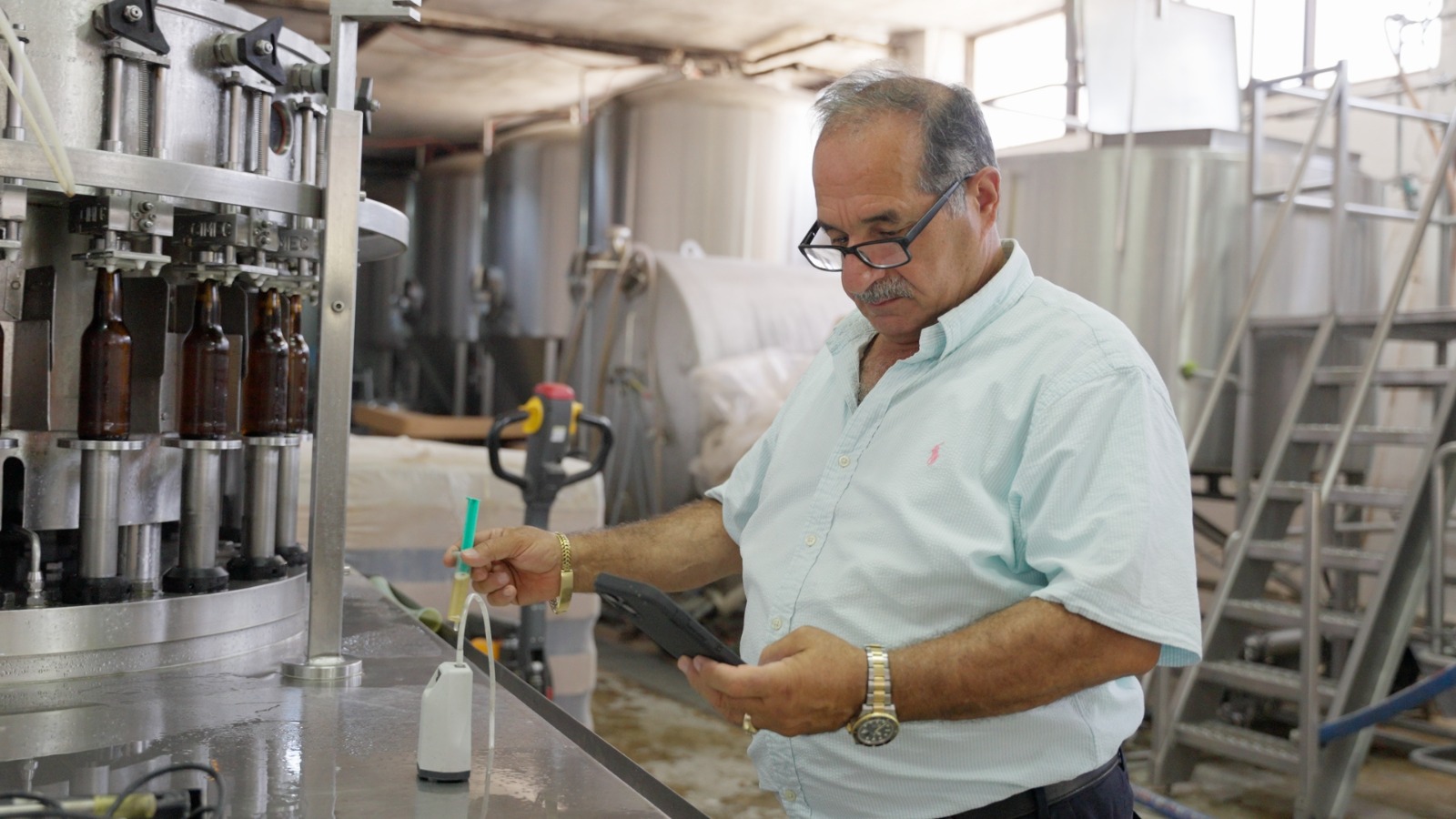 ناديم خوري ، المؤسس المشارك لشركة Taybeh Brewing Co. (تم توفيرها)