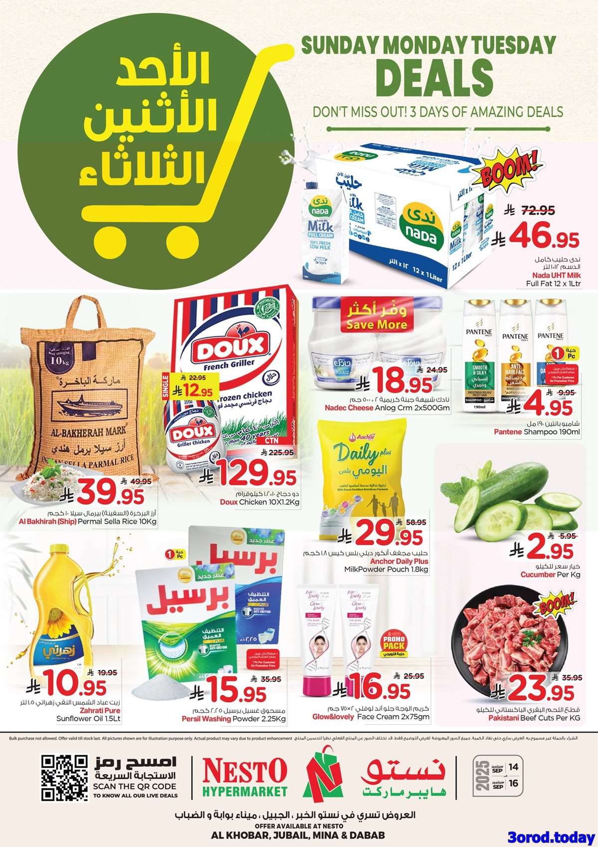 - عروض نستو الدمام الطازج الاحد 14/9/2025 لمدة 3 ايام