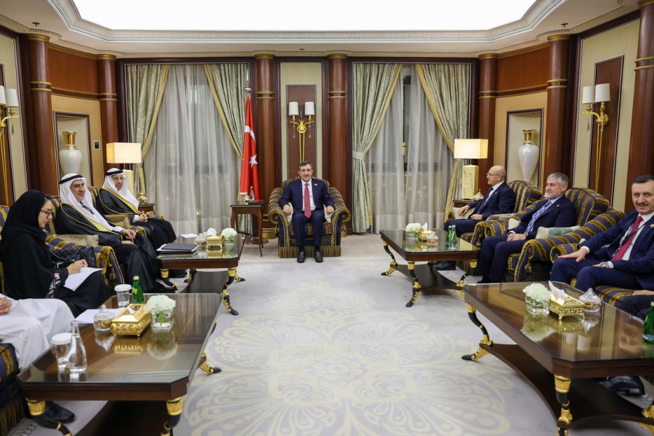 نائب الرئيس التركي ووزير سعودي يبحثان قضية غزة والعلاقات الثنائية والاقتصادية