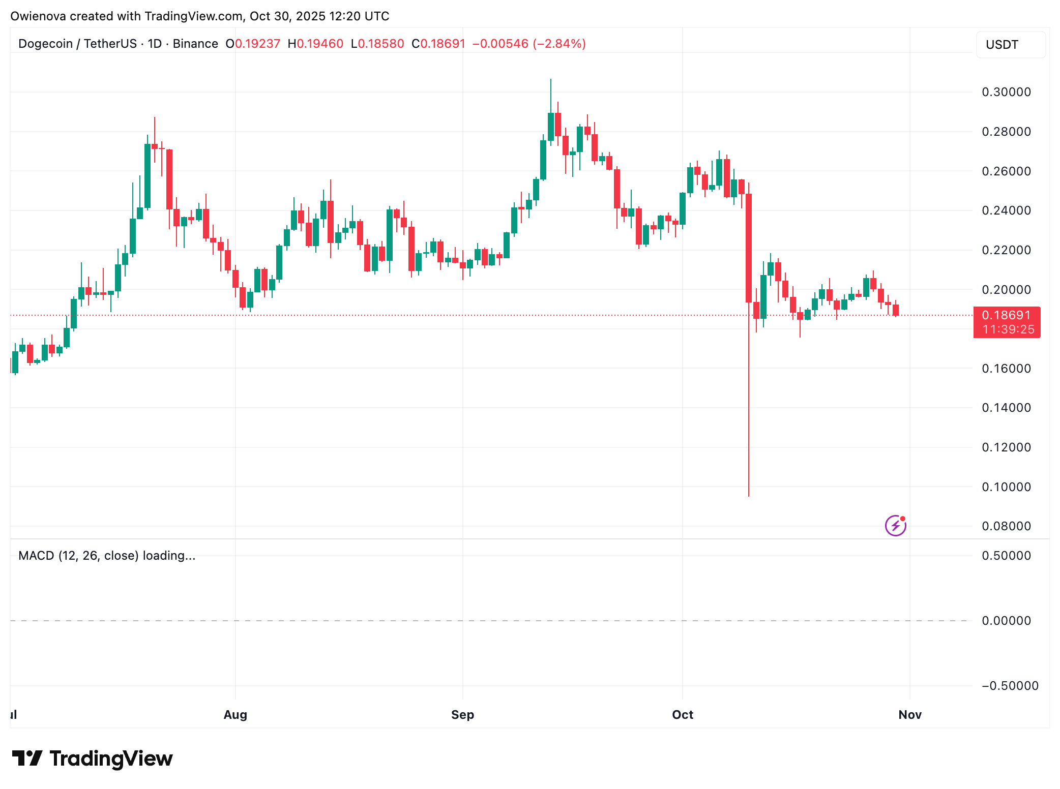 BINANCE:صورة مخطط DOGEUSDT بواسطة Owienova