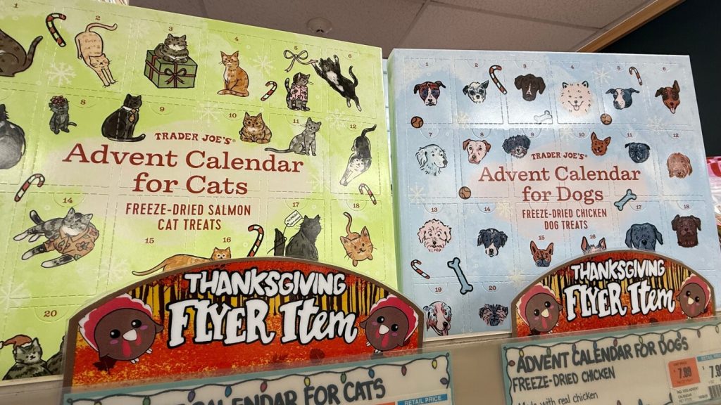 طُعم الصيد. ألعاب الحيوانات الأليفة. اللوازم الفنية. توفر تقاويم Advent طرقًا مخصصة للعد التنازلي