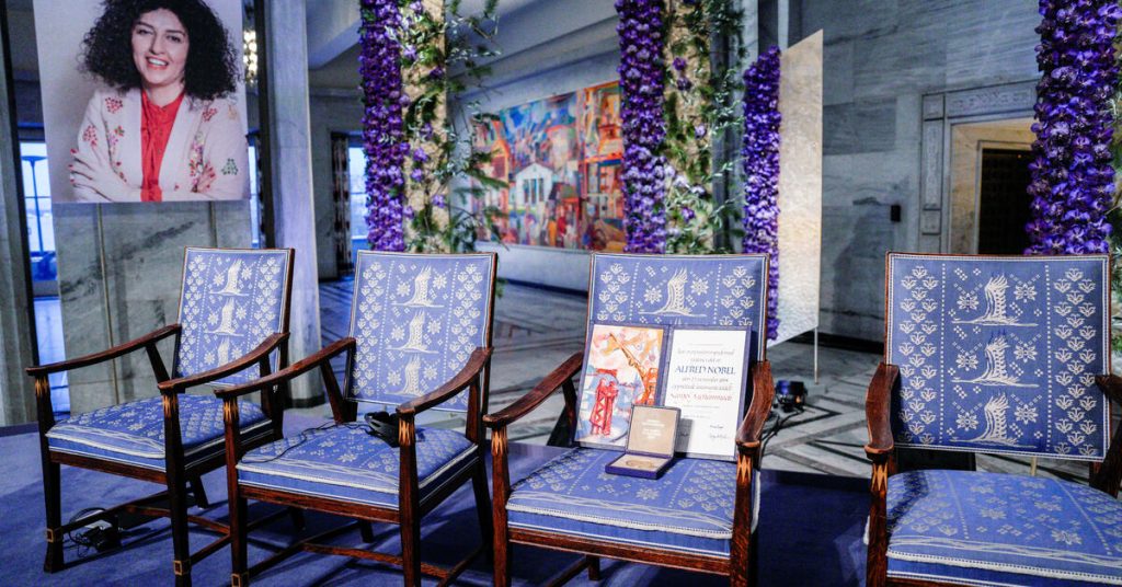 لجنة نوبل للسلام تدين اعتقال الحائزة على الجائزة نارجس محمدي.