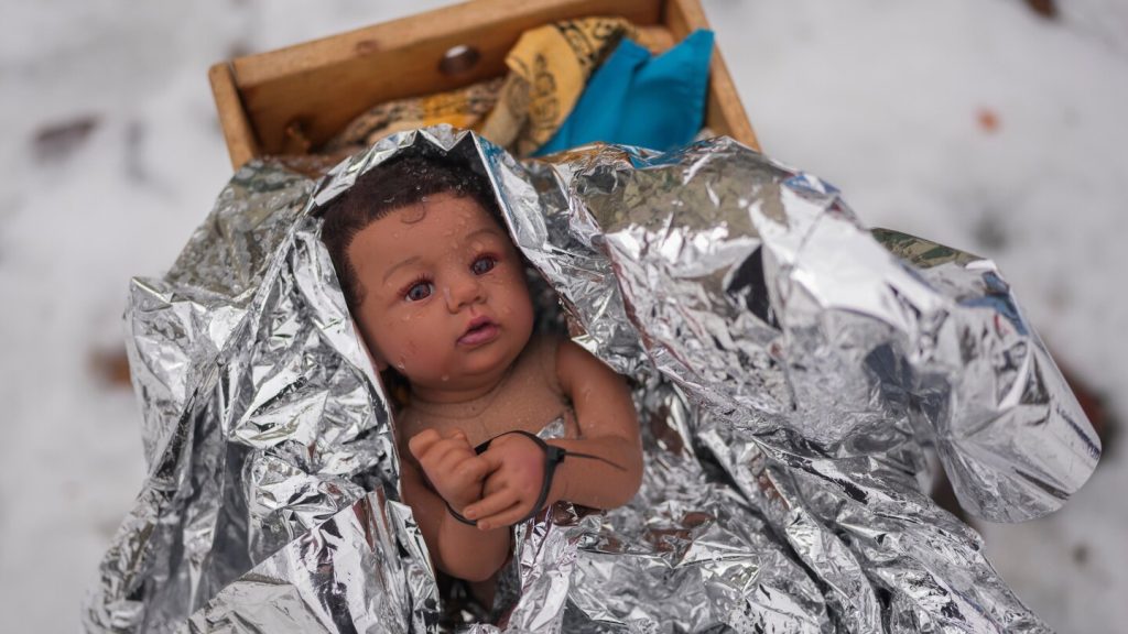 تشمل مشاهد ميلاد الكنيسة أربطة عنق وأقنعة غاز وجهاز ICE للاحتجاج على مداهمات الهجرة