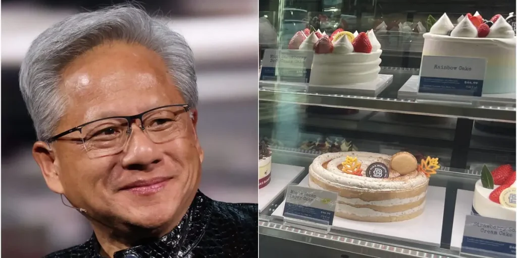 تشيز كيك عيد ميلاد جنسن هوانغ في العمل متاح للشراء