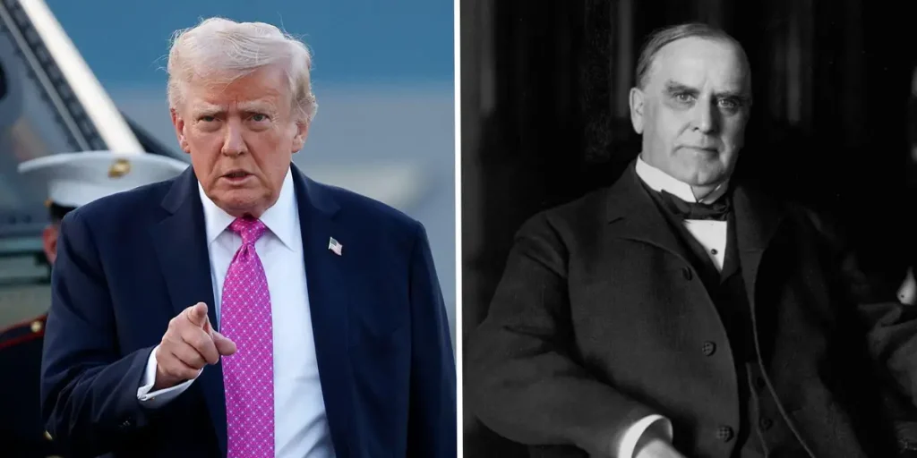 صور قديمة تظهر حياة أمريكية في عهد بطل التعريفات ويليام ماكينلي.