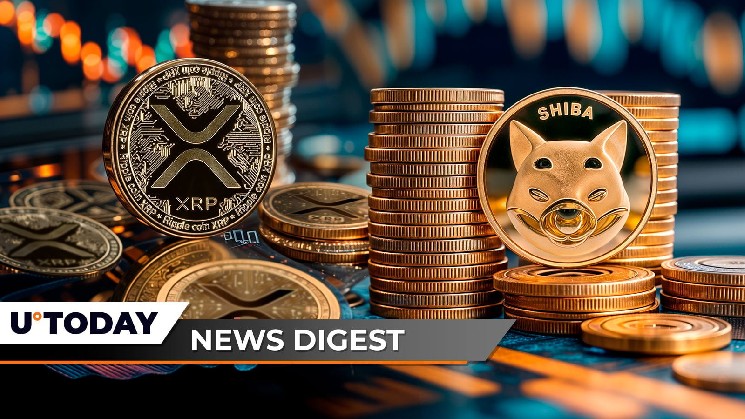 ارتفاع XRP 6% مع إشارات نطاقات بولينجر، تدفقات استثمارية لـ Bitcoin ETFs، ودخول 549 مليار SHIB التداول
