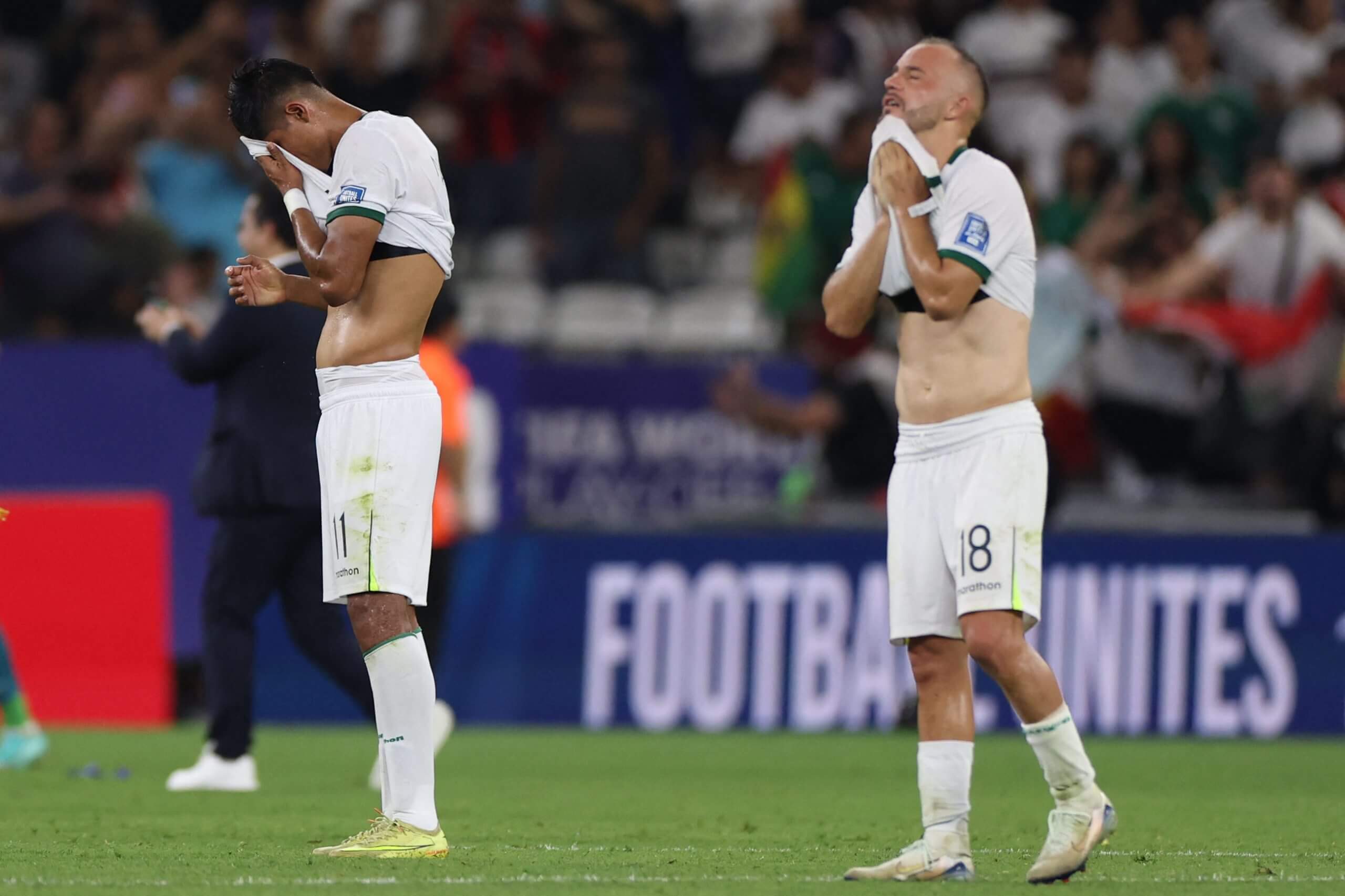 لاعبو بوليفيا في حالة يرثى لها بعد صافرة النهاية