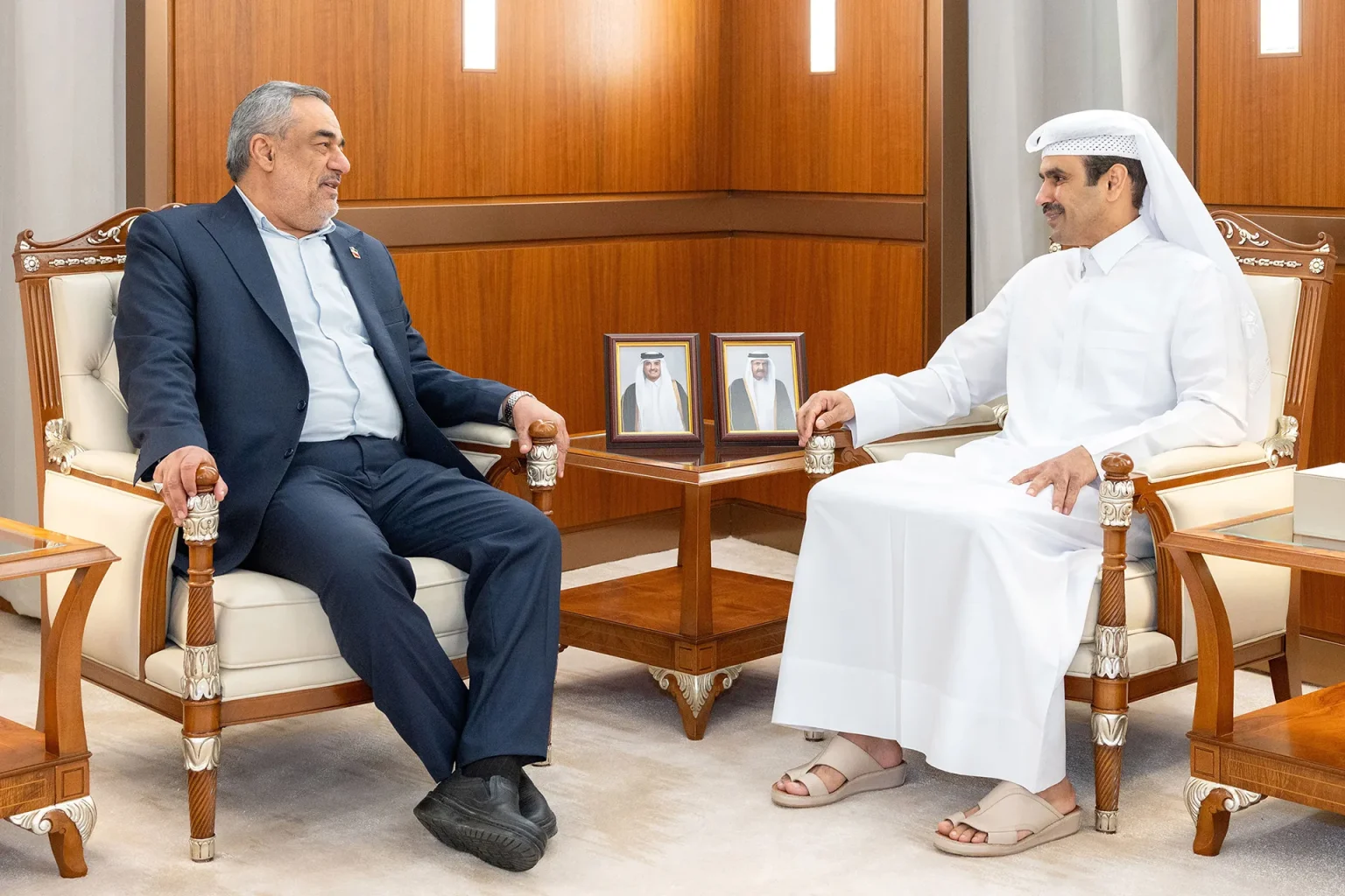وزير الطاقة القطري يجتمع بنظيره الإيراني في الدوحة